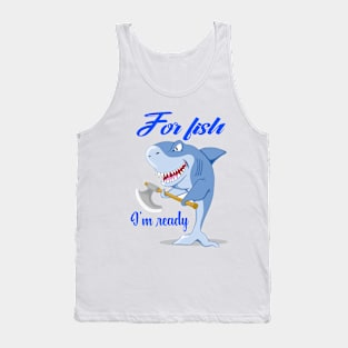 Shark funny Tank Top